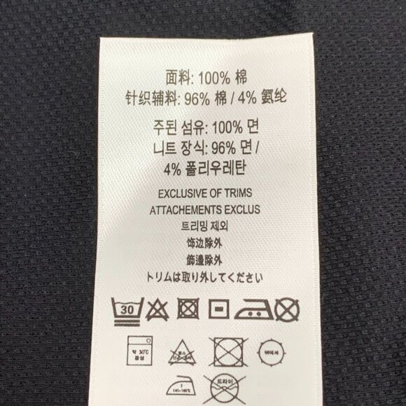 BURBERRY LONDON TB LOGO BLACK COTTON POLO SHIRT SIZE L NEW WITH TAGS - Picture 3 of 8